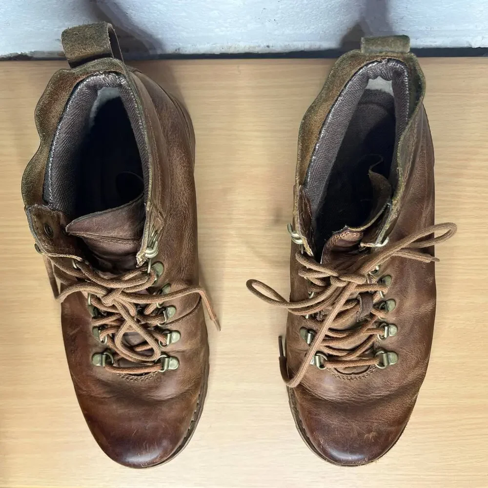 Ugg Men's Tan Brown Leather Lace Up Work Boots Size 11
